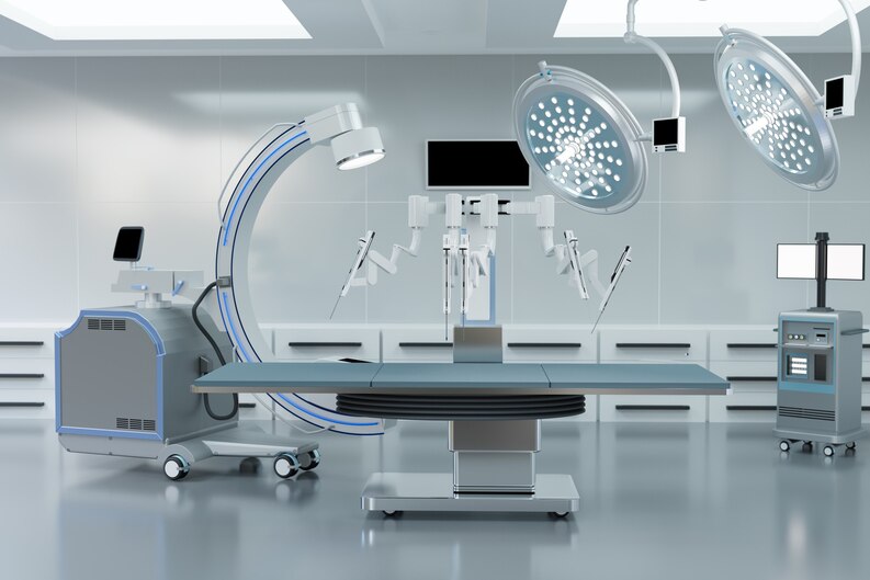 [freepicdownloader.com]-clean-operating-room-robot-with-c-arm-medical-equipment-3d-illustration-rendering-medium